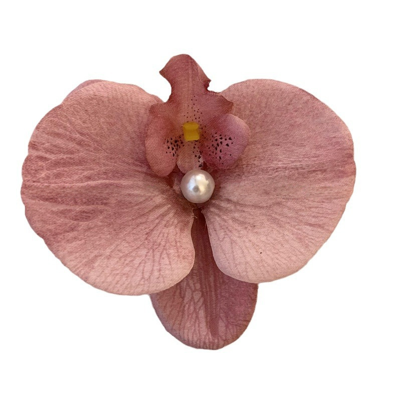 Printemps et été nouveau style chinois fleur Super fée papillon orchidée perle épingle à cheveux pince à bec de canard voyage vacances photographie accessoires pour cheveux pour w_voghion.com