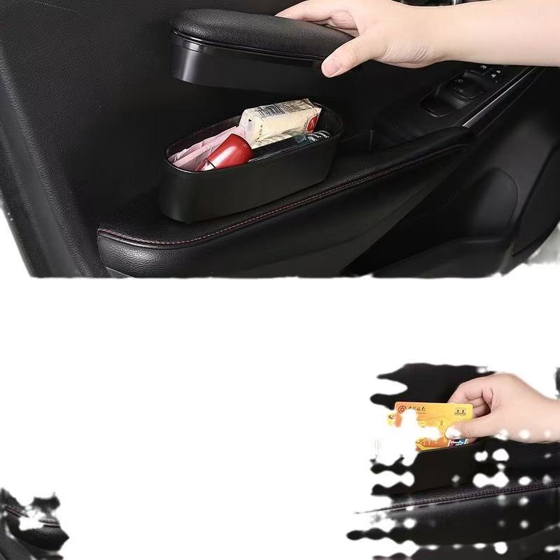 充电一体款汽车扶手箱增高垫中央扶手肘托垫水杯架储物盒汽车用品