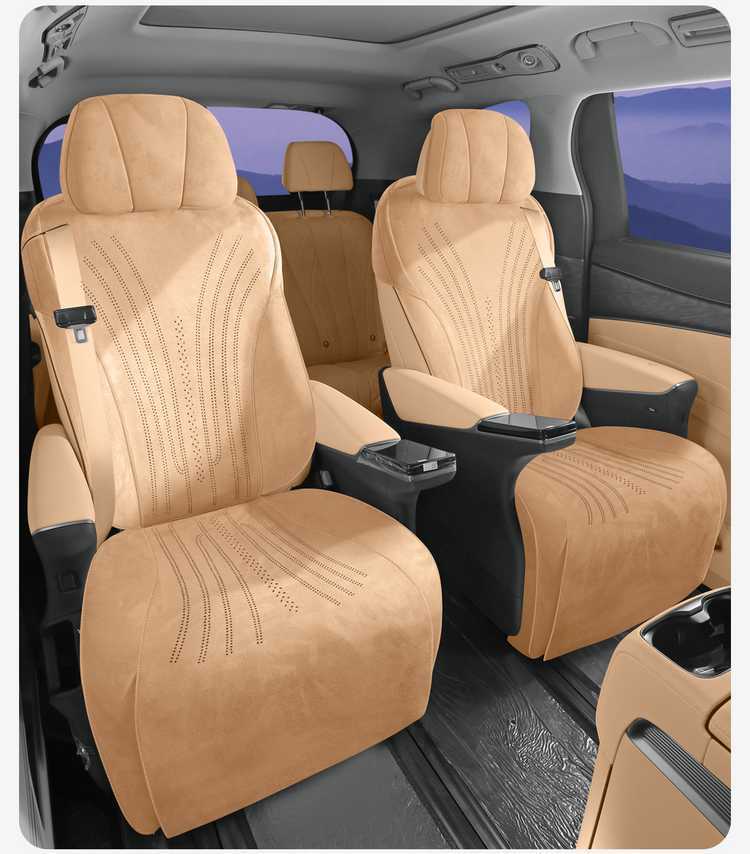 Seat Cushion for DENZA D9 2025 2026 Universal Four Seasons Breathable Suede Seat Cover