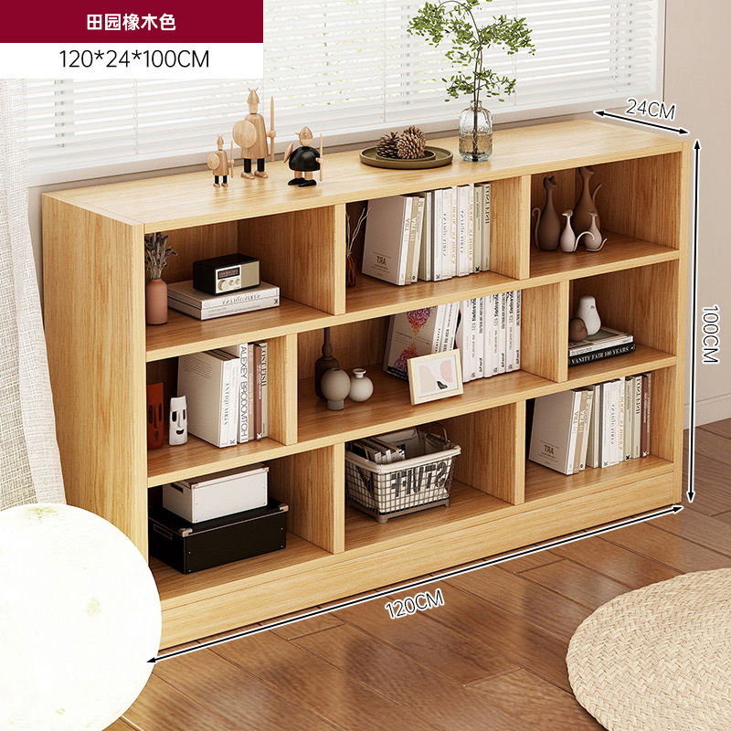 Estante de libro Estante de piso Gabinete combinado sala de estar Gabinete de almacenamiento doméstico Gabinete de almacenamiento Gabinete de exhibición de dormitorio Gabinete de libros simple