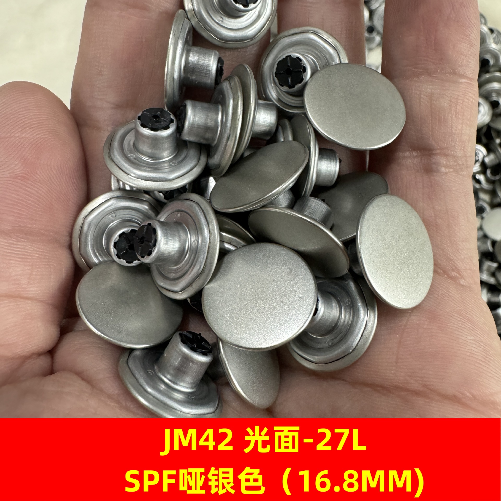 Japón YKK JM42 brillante I-clip SPF plateado mate YKK vaquero I-clip YKK agitación 27L