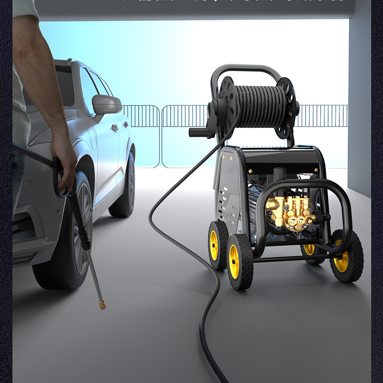 Household car washing machine 220V high pressure water gun portable high-power portable commercial car washing and washing artifact cleaning machine