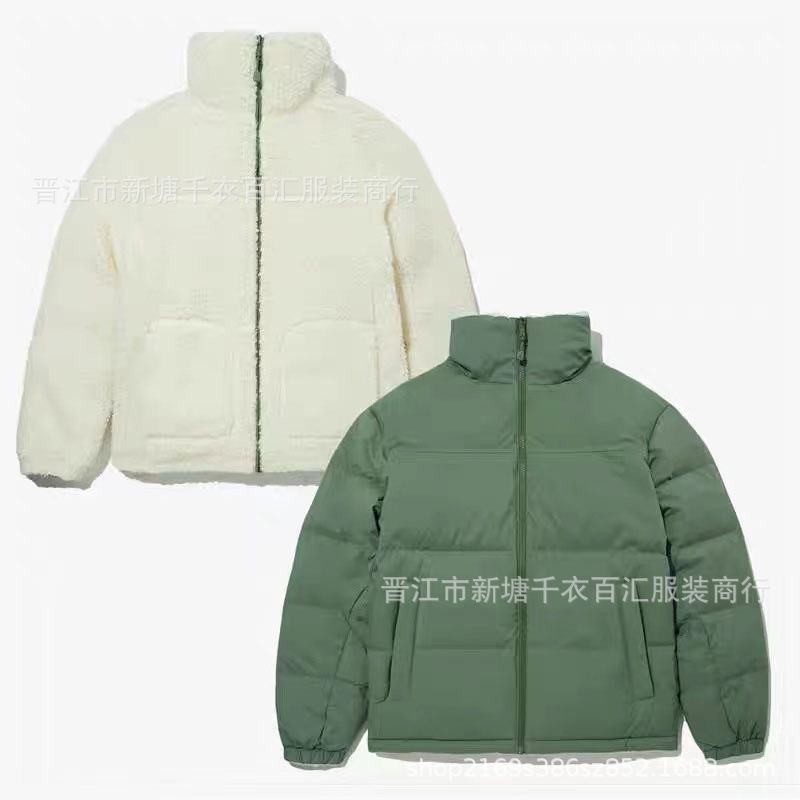 Comercio exterior al por mayor de invierno de doble cara de algodón acolchado abrigo de lana de cordero abrigo de invierno de los hombres engrosada uniforme de béisbol abrigo de lana de cordero 6688