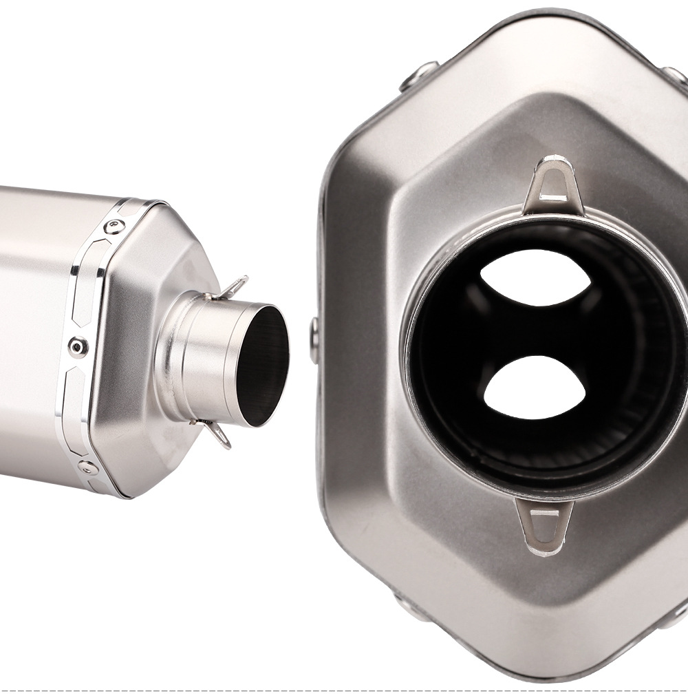 Motorcycle exhaust modified S7 rectangular Scorpio exhaust infinite 300 GSX-250R Jinpeng 502 exhaust pipe