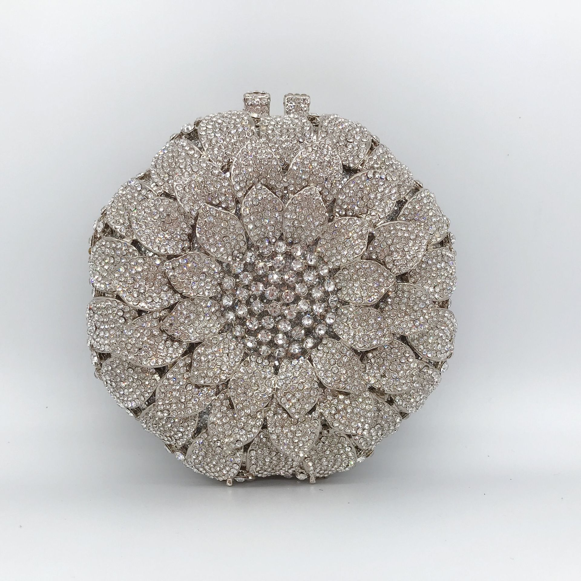 Stone clutch girasol bolso de diamantes hueco con diamantes vestido de cena bolso de banquete bolso de mujer