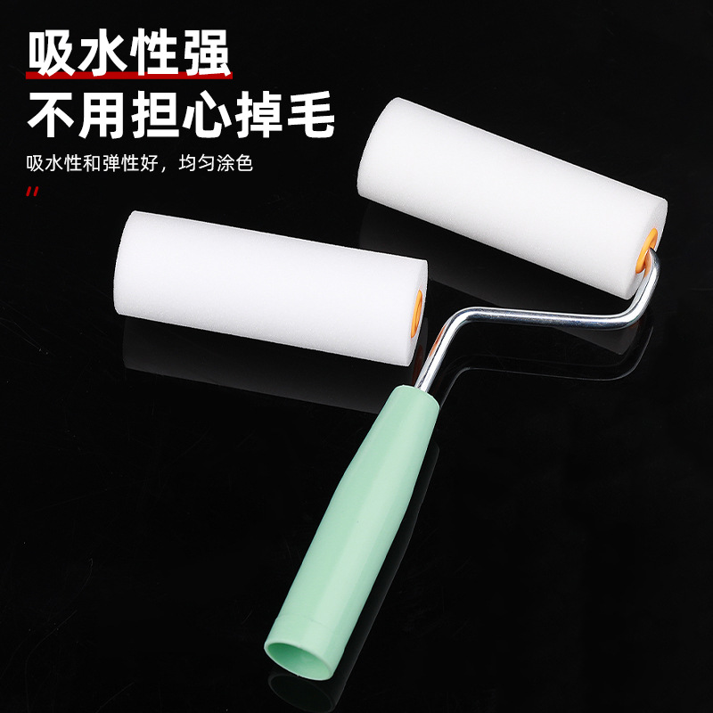 2 pulgadas/4 pulgadas/6 pulgadas cepillo de rodillo de esponja arte pintura de látex pintura a base de agua herramienta de pincel de dedo meñique