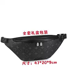 Autumn and Winter Cross-border European and American Fashion New Chest Bag Men's Chest Bag Chest Bag Sports Waist Bag Old Flower Shoulder Crossbody Bag