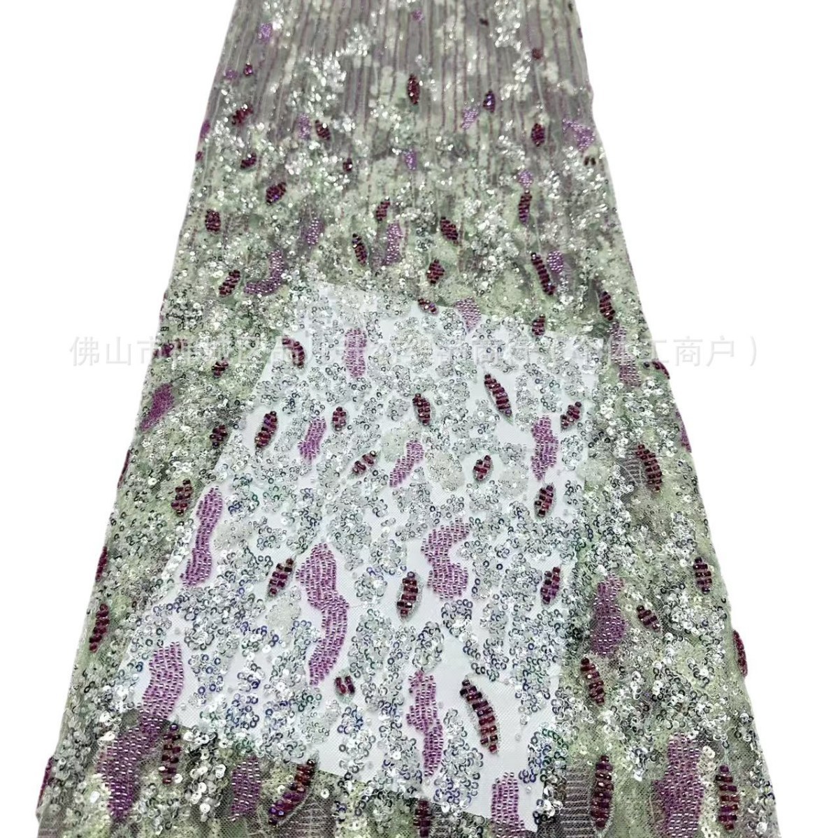 Pipe de perlas bordado sequinilla tela de bordado vestido de boda tela de moda de rendimiento de escenario tela de moda spot transfronterizo image 6