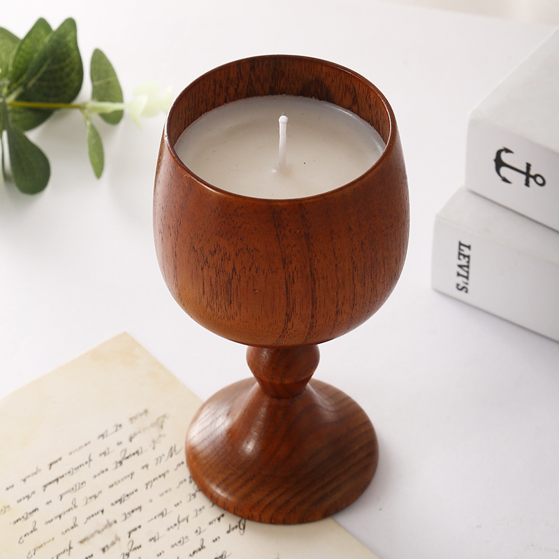 Duftkerze Im Holzbecher Als Kelch Für Romantisches Ambiente_voghion.com