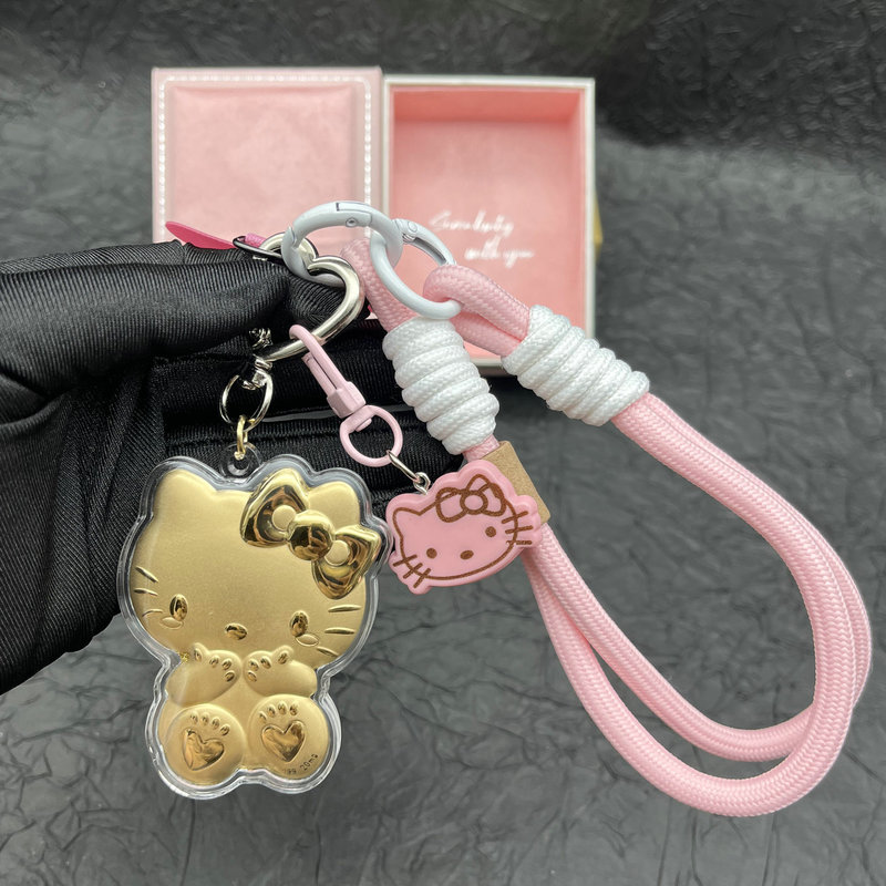 Pure Gold 999Kt Cat Pendant Gift 20Mg Souvenir Mobile Phone Bag Pendant Keychain Gift Water Shell Wholesale