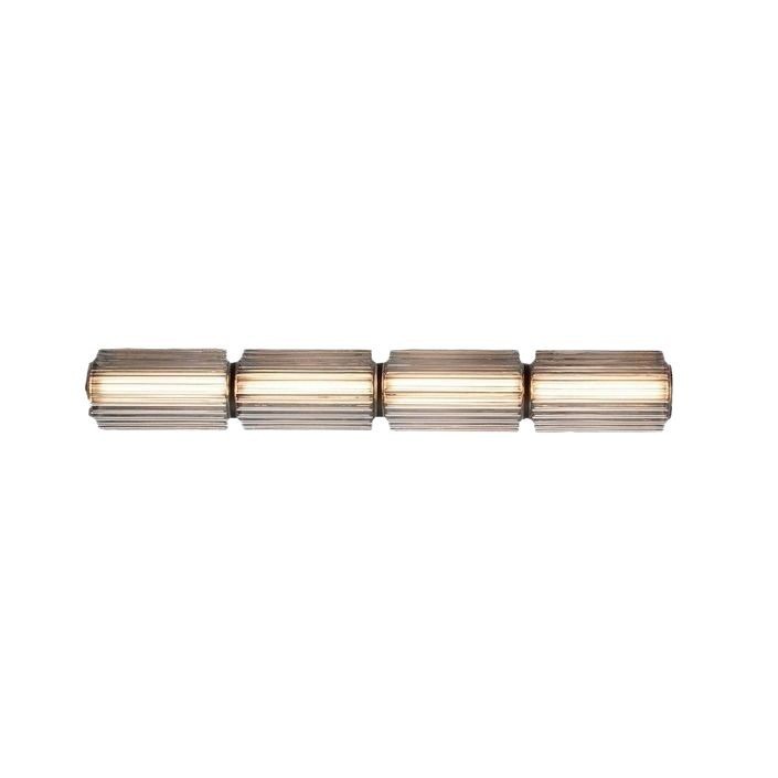 Nuevo diseño lujoso minimalista atmósfera dormitorio lámpara de cabezal de cama una palabra de vidrio largo lámpara de comedor moderna simple