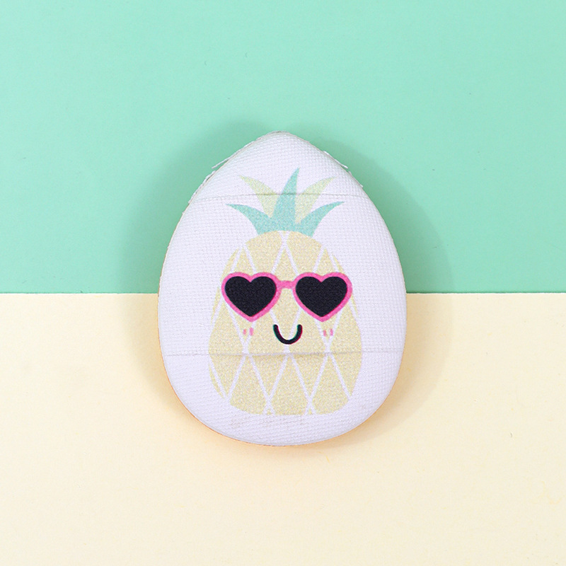 Polvo de dedo personalizado mini pulgar polvo de pulgar impresión de superficie de la piel concelector pequeño cojín de aire triángulo marshmallow esponja de maquillaje