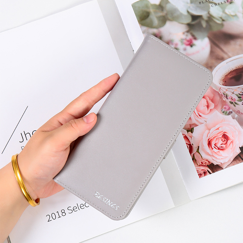 Comercio exterior transfronterizo de moda larga billetera de cremallera de gran capacidad bolsa de tarjetas bolsa de documentos bolsa de billetera