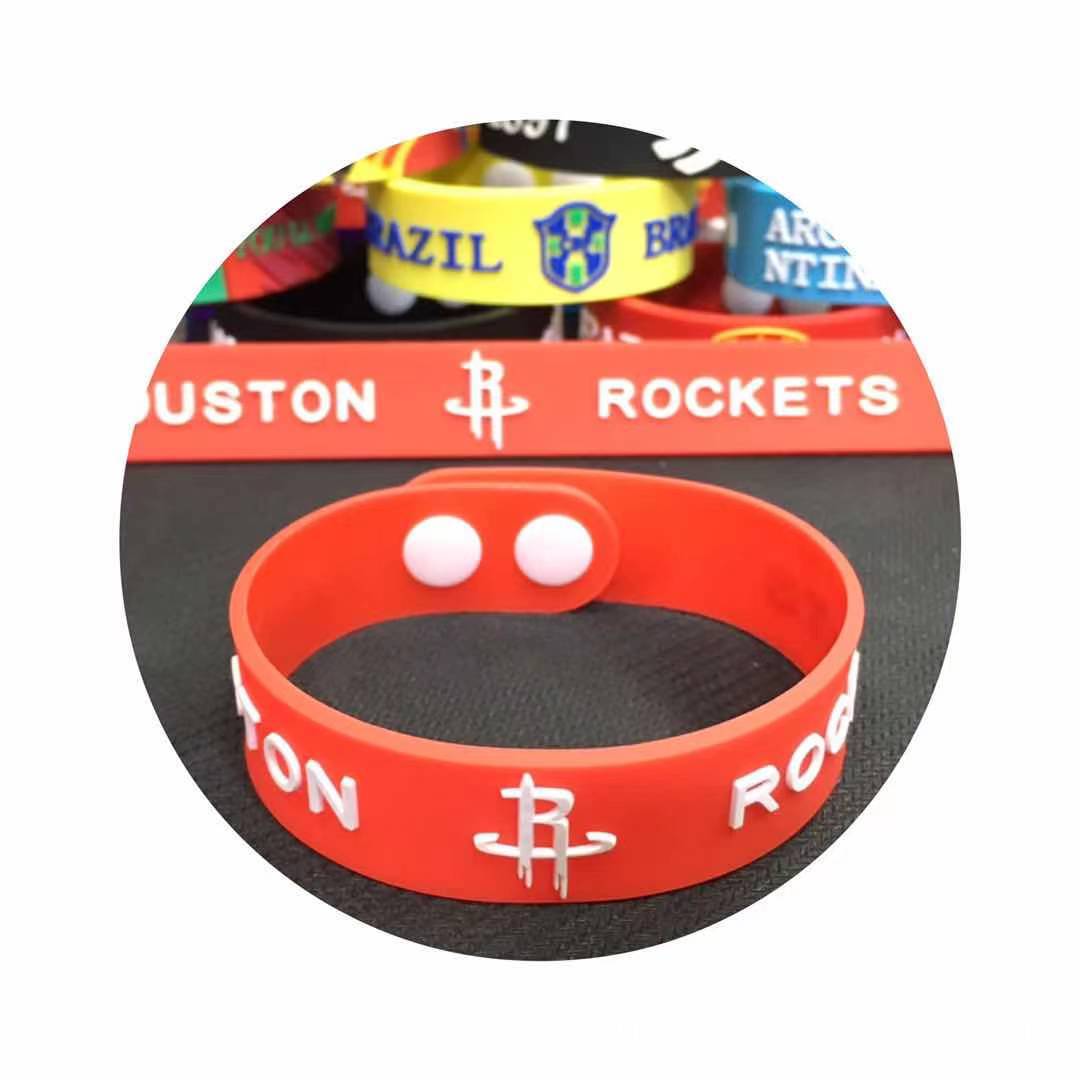 Pulseras de PVC con el Emblema de la Copa Mundial de Francia, España, Portugal, Bélgica y Países Bajos, Pulseras de Goma Suave para Aficionados