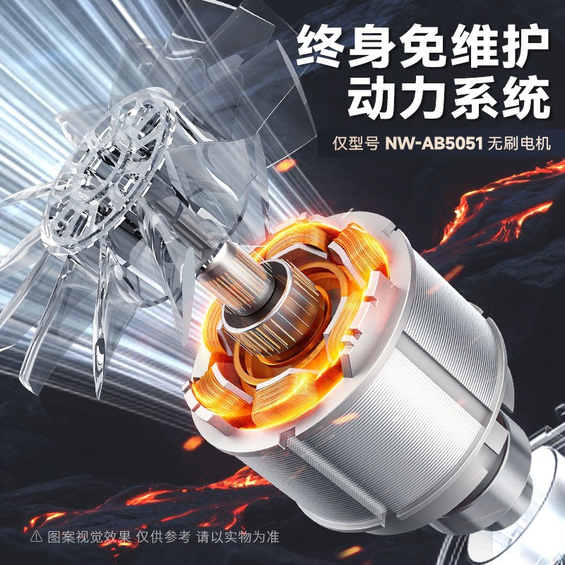 Nanwei litio eléctrico tormenta pistola multifuncional mano violenta turbina ventilador al aire libre soplado de alta potencia succión de doble propósito secador de pelo image 4
