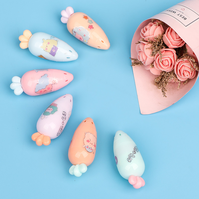 6020 rábano rotulador estudiante diario pluma marcador lindo etiqueta engomada de la historieta DIY regalo forma rotulador