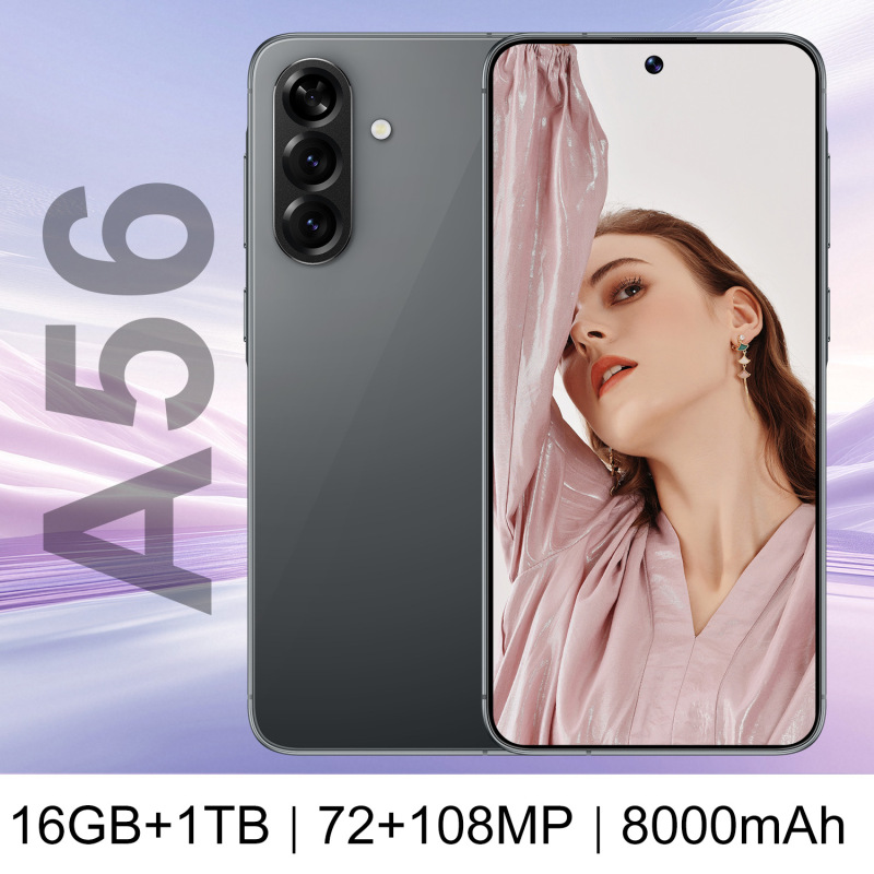 Hot-Selling A56 High-End Cross-Border Mobile Phone with True 4g, High-Definition Camera, Large Screen, Global Connectivity, Factory Direct Wholesale