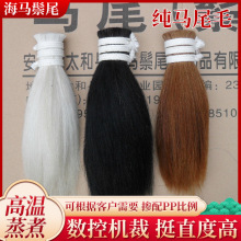 供应批发花色马鬃马尾适用于制刷业强拉力马尾毛厂家批发