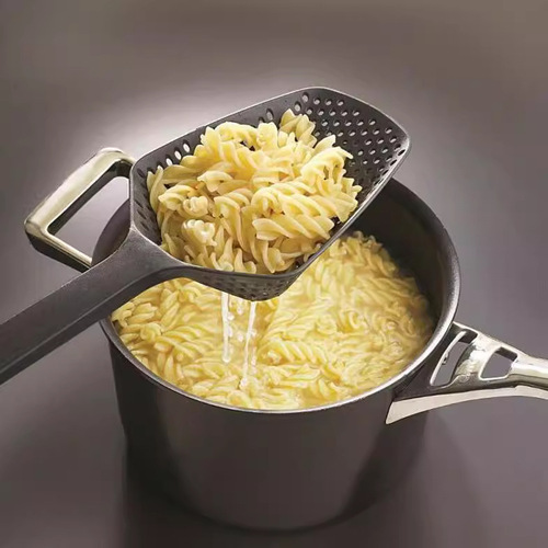 Kitchen gadgets: Eco-friendly nylon large colander spatula, spatula, noodle scoop, non-stick filter colander