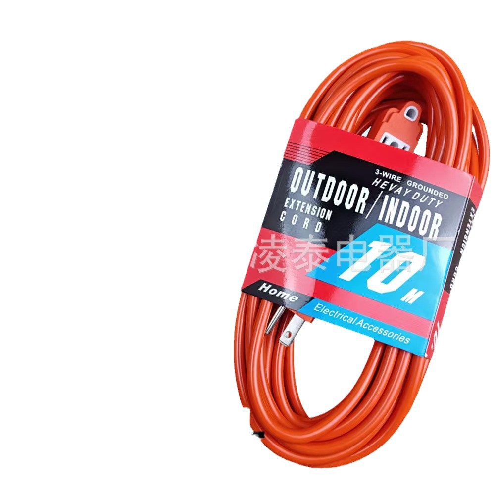 Cable de comercio exterior estándar de EE.UU. DC cable de alimentación ignífugo decoración doméstica multifuncional estándar de EE.UU. cable de extensión de América del Sur 3M - 10M