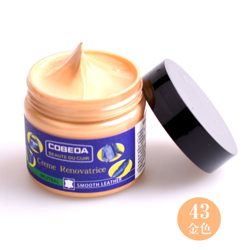 Venta directa de fábrica kangbida agente de coloración de cuero sofá bolsa de cuero para colorear zapatos de cuero de reparación de desgaste color suplemento crema