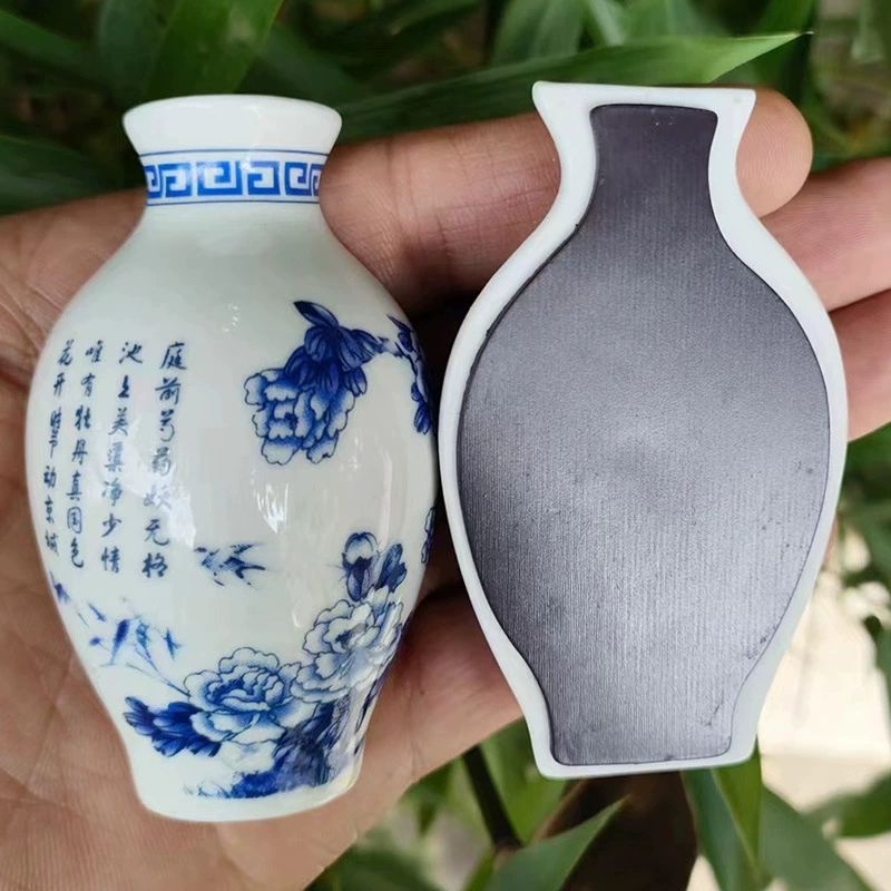Керамическая магнитная магнитная холодильник (Даохэ), 4.5×8 см, китайский туристический сувенир, смешанные традиционные дизайны, упаковка 12