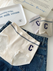 Girls' College Diary Sports Simple Underwear Women's Seamless Hip-covering Large Elastic Mid-waist Skin-Friendly Briefs