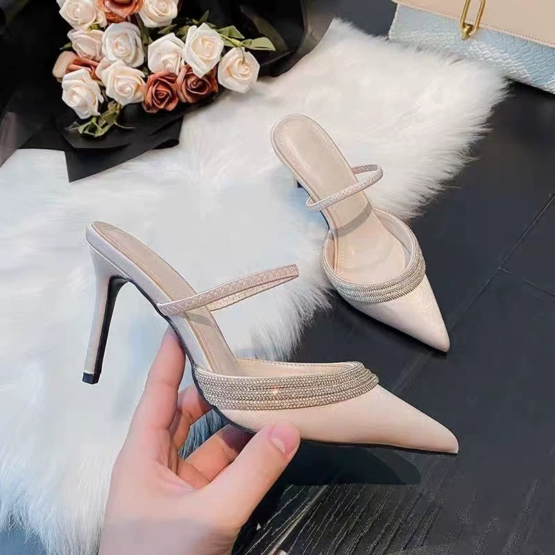 Остроносые туфли-лодочки Royal Sister 2025 новые фиолетовые high heels нишевые женские французские баотоу сандалии красивые носки стилетто тапочки