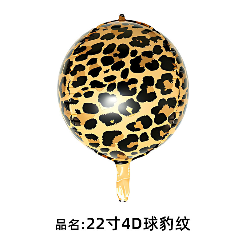 22 pulgadas claras 4D esferas leopardo