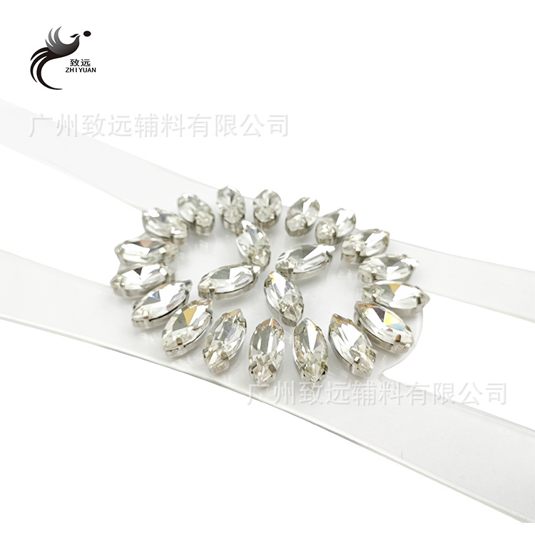 Decoraciones de pedrería para zapatos, accesorios elegantes para calzado, sandalias, pantuflas, pedrería de garra, accesorios transparentes para decoración de zapatos, superventas transfronterizos.