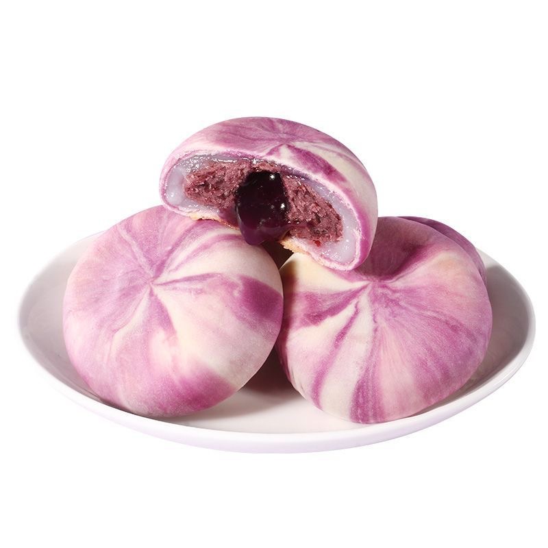 山薬ブルーベリー流心餅ネット赤レジャー伝統菓子おいしい間食茶点午後茶流心繊細