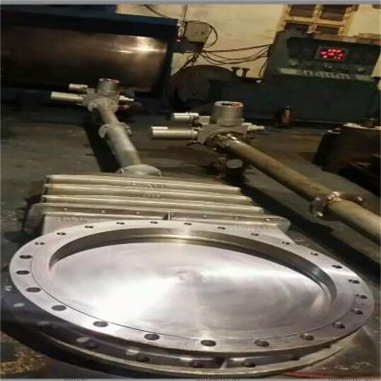 大口径电动暗杆刀型闸阀 DMZ973X-10P 开关型电动刀闸阀 DN450