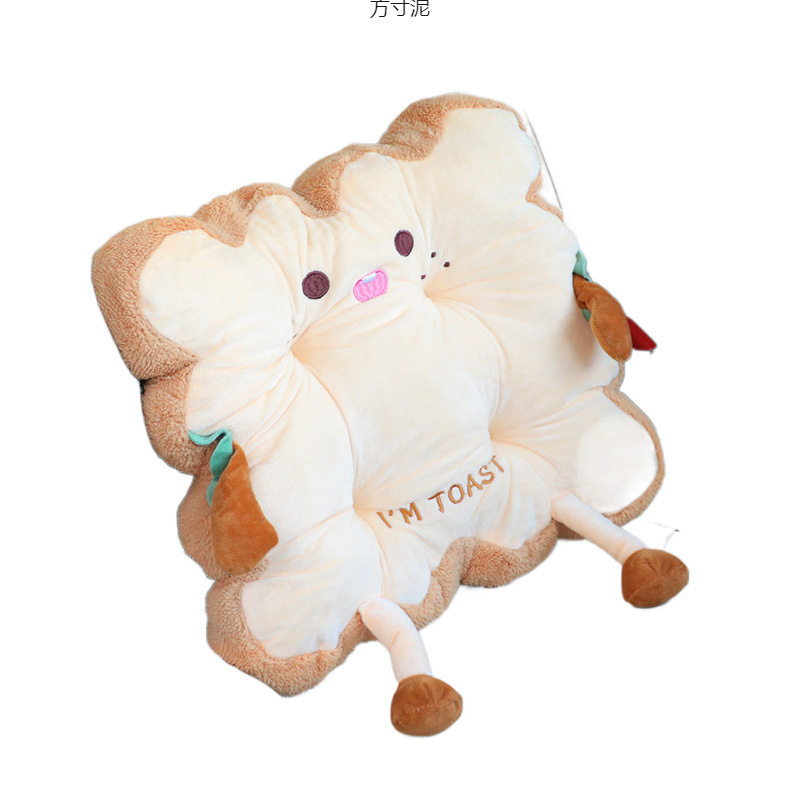 자동차 허리 지원 허리 지원 등받이 차 허리 베개 베개 자동차 귀여운 토스트 베개 사무실 좌석 허리 쿠션 여성