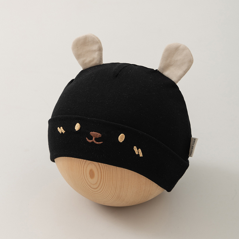 Bebés pequeños bonitos osos orejas sombreros recién nacidos 0 - 6 meses bebés varones otoño gorras delgadas para oídos de bebé