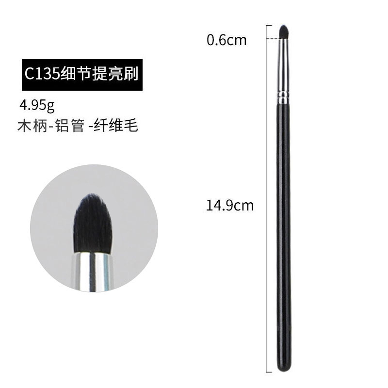 40 sets de cepillo de maquillaje negro y plateado cepillo de sombra de ojos de alta calidad cepillo de concelador cepillo de base cepillo de herramientas de maquillaje conjunto completo