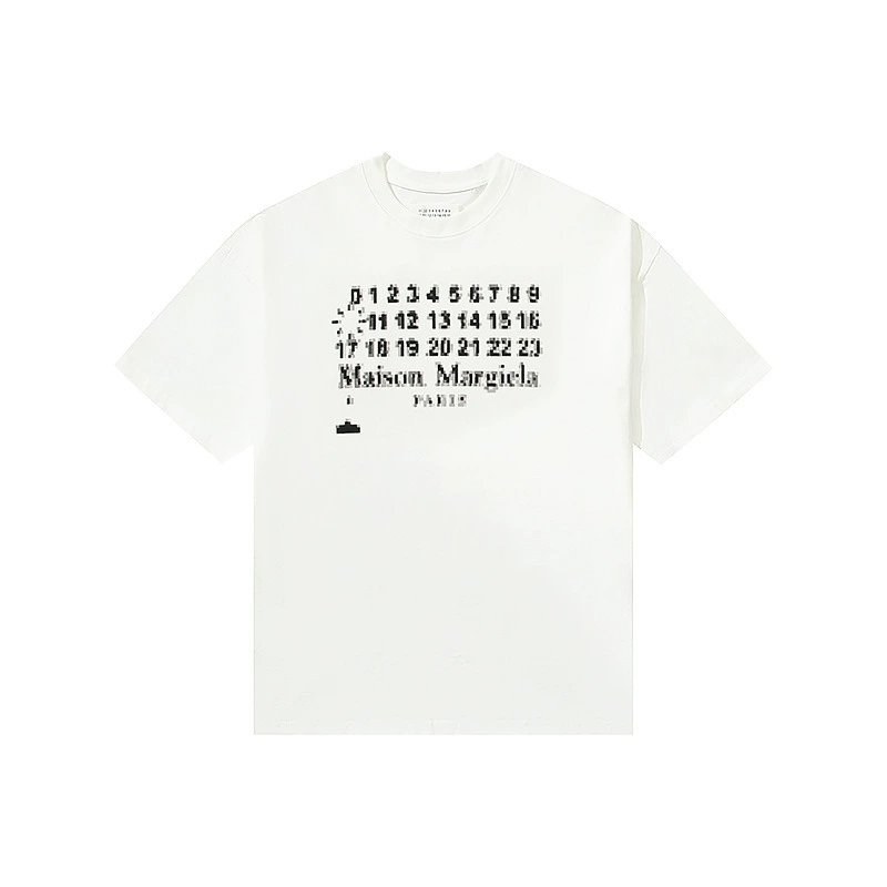 Кросс-бордер MAISON MARGIELA MGLAR летняя новинка MM6 арабский цифровой принт для пары футболок с коротким рукавом