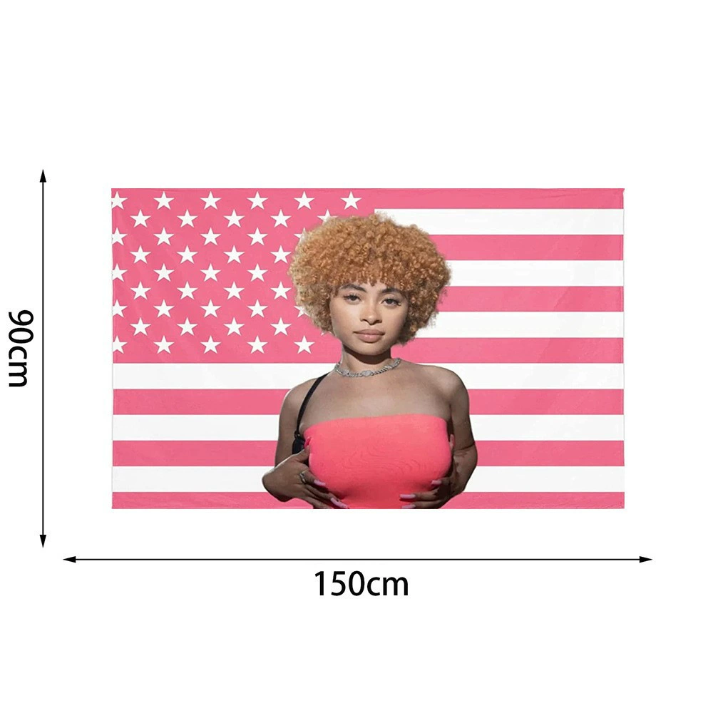 Флаг Ice Spice 3x5ft флаг Ice Spice фоновое украшение комнаты TEMU кроссбордер тот же флаг