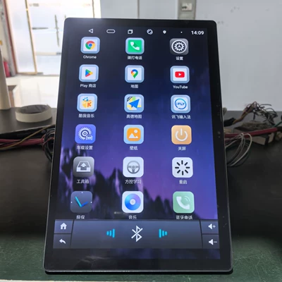 13inch Manual Shaking Machine Rotating Machine Android Navigation 8-Core 4+64Gb Full Network 2K Screen Ultra-Large Screen Vertical Screen