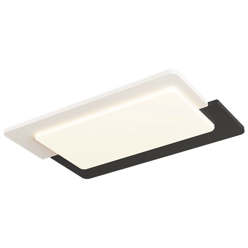 Retro lights, LED ceiling light for living room, rectangular lamp, comfortable light spectrum, eyes protection