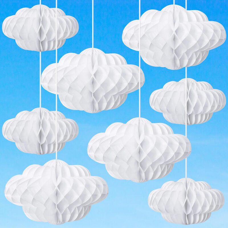 Supply of Cloud Honeycomb Hangings, Kindergarten Layout, Children's Day Decoration, Study Decoration, Blue Sky and White Clouds Supply of Cloud Honeycomb Hangings, Kindergarten Layout, Children's Day Decoration, Study Decoration, Blue Sky and White Clouds