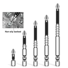 K5 滑り止めクロスビットヘッド強力磁石 S2 超硬質高硬度耐衝撃ハンドドリル電動ドライバーセット