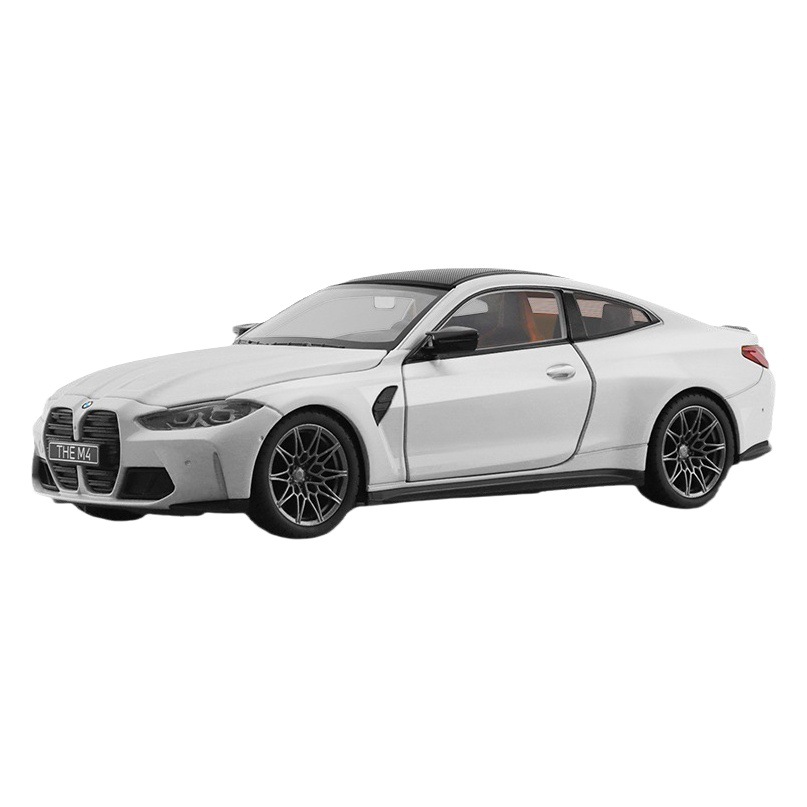 Modelo de coche de aleación caipo 1:23 BMW M4 coche deportivo con sonido y luz deslizante coche de juguete modelo de música colección de decoración