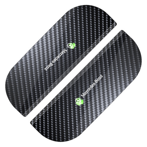 Factory wholesale car rearview mirror rain shield rain eyebrow thick carbon fiber textured rearview mirror clip rain eyebrow