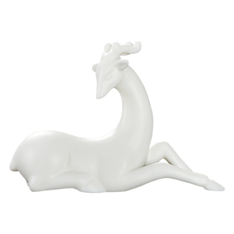 Бонсай микроландшафтный ландшафтный дизайн керамические животные маленькие украшения набор белый фарфоровый олень дзен горшок украшения для цветочных горшков аксессуары