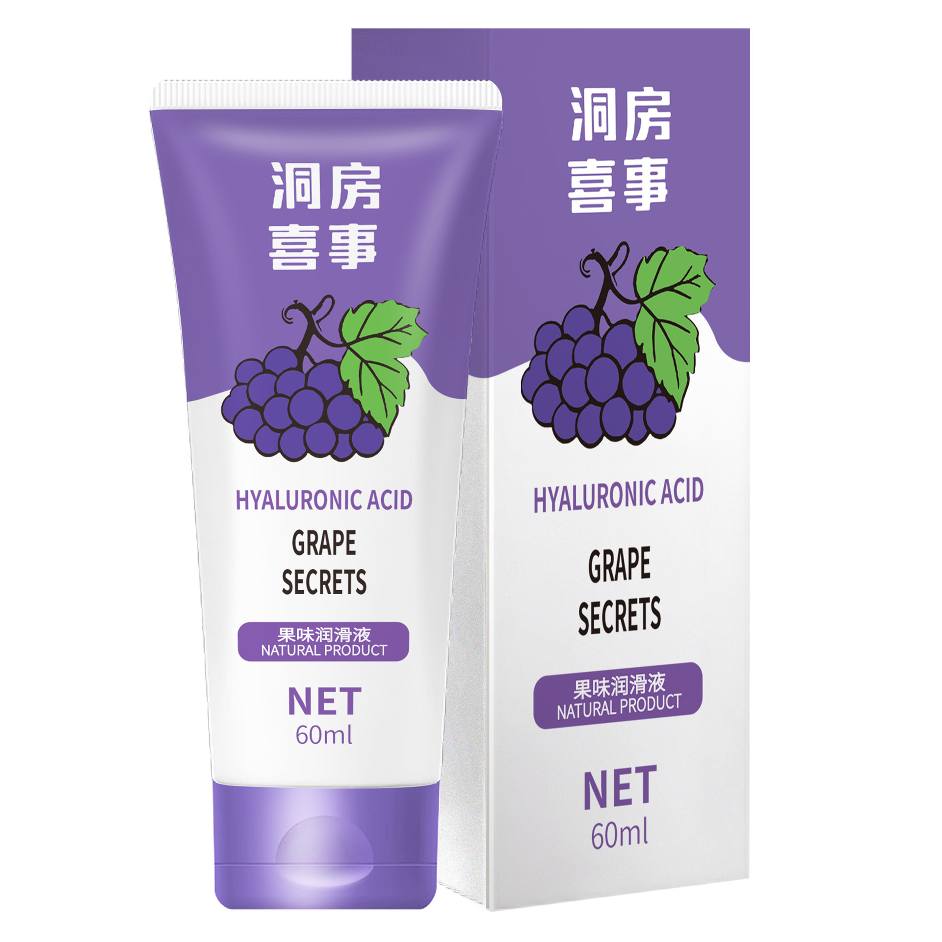Fruit-Flavored Water-Based Personal Lubricant 60ml, Edible, No-Rinse Formula for Couples — detail image 7
