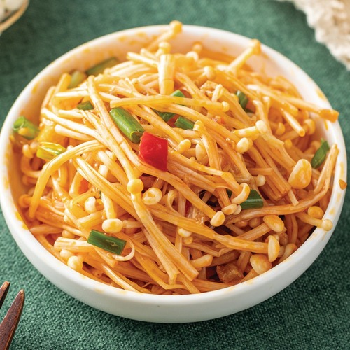 Zhiweike 120g ready-to-eat spicy enoki mushrooms, fresh and refreshing, advanced pickling technology, casual pot drama snacks