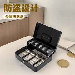 メーカーの現物の切符は現金のキャッシュボックスの金属の鍵の収納ボックスを挟みます。
