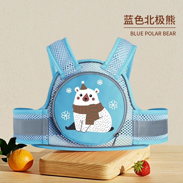 The buckle is upgraded and stronger [Blue Polar Bear] - with zipper bag