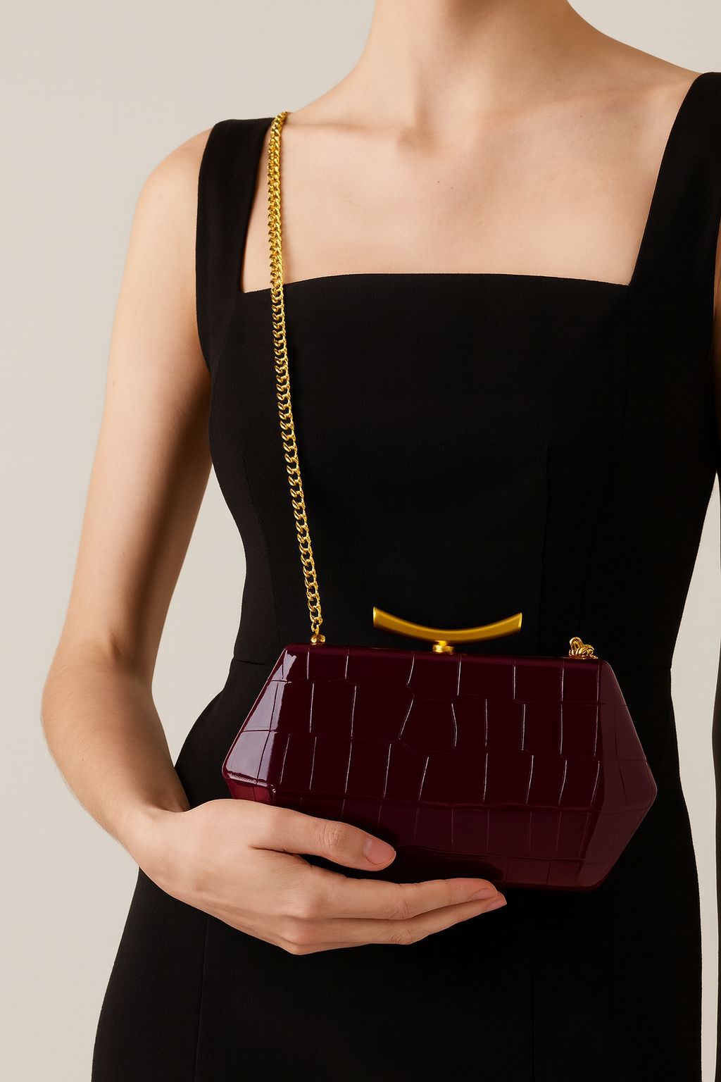 Sac bandoulière léger et luxueux pour femme, en PU gaufré crocodile, pochette élégante pour les soirées et le quotidien, sac tendance pour les mariages et les soirées._voghion.com