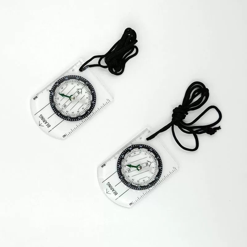 Многофункциональный открытый высокий прозрачный портативный компас шкала с указателем выживания карты